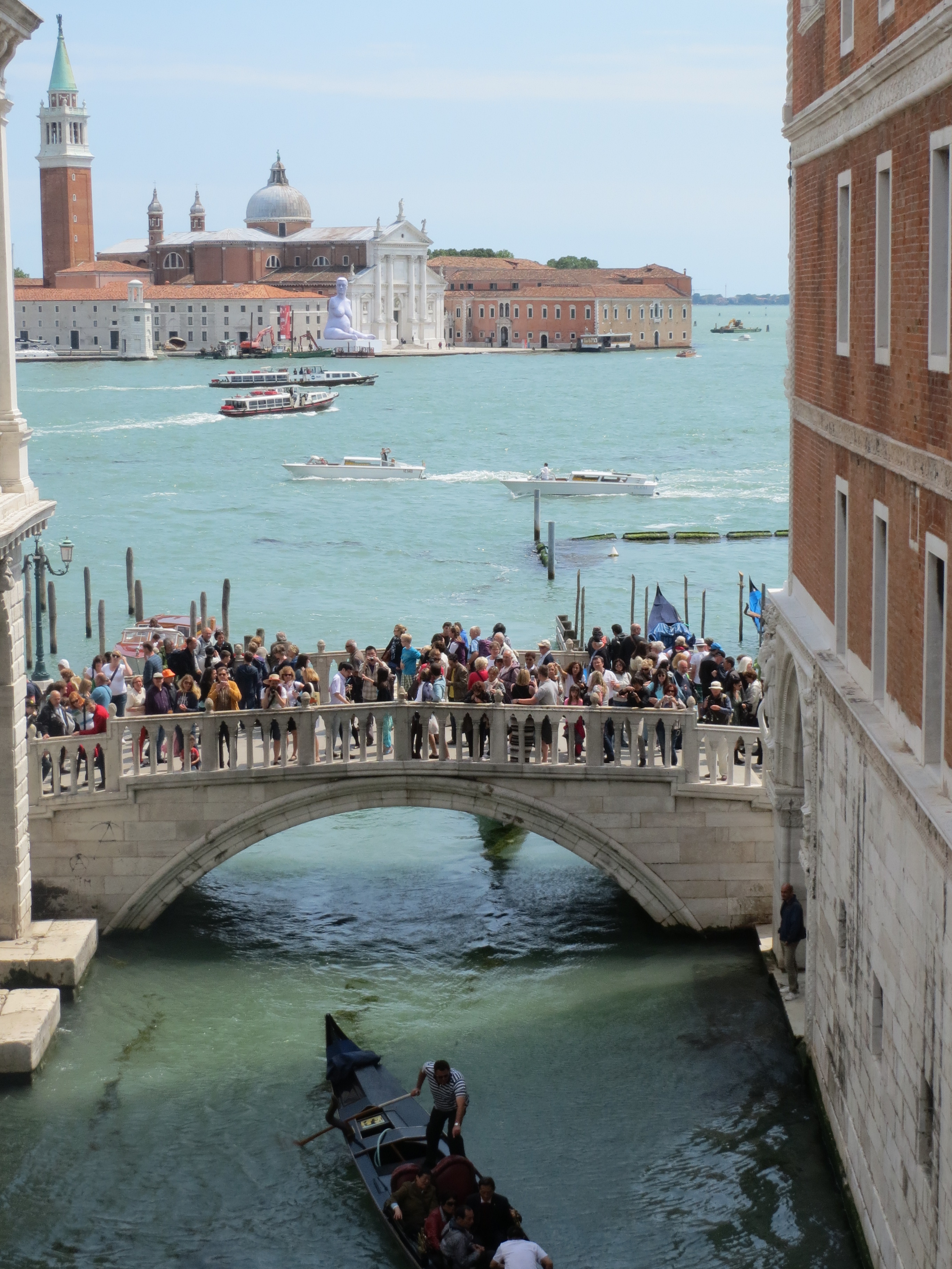 View from Bridge of Sighs in Doge's palace